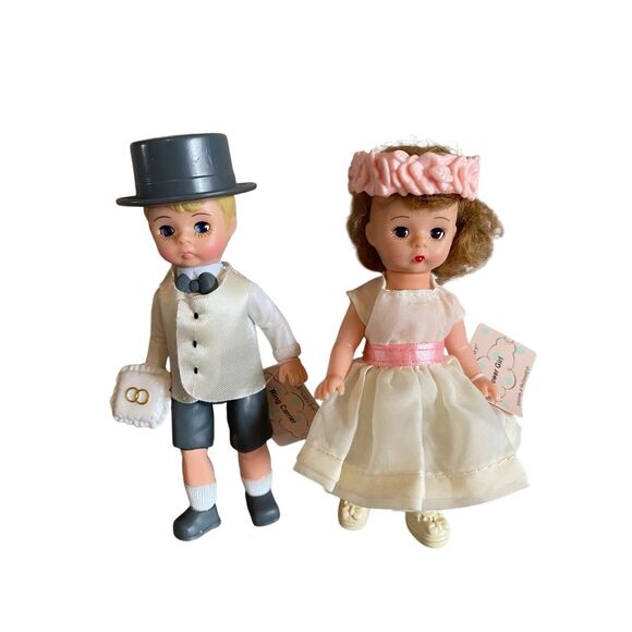Set of 2 Flower Girl Ring Carrier Madame Alexander Collectible Dolls 2003 Mc Don - Picture 1 of 9